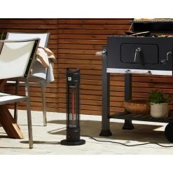 Beliani KRAKATOA - Terrasverwarmer - Zwart - Aluminium New