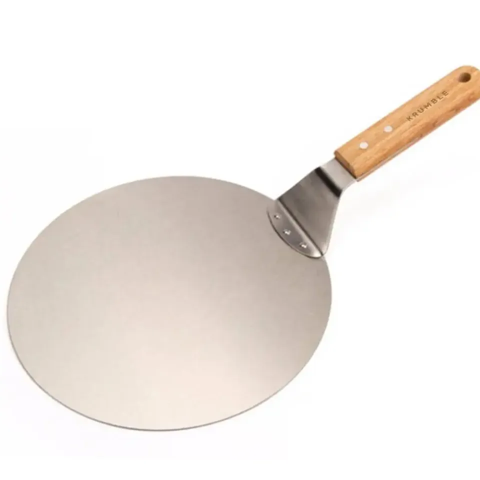 Krumble Pizzaschep RVS met houten handvat Clearance