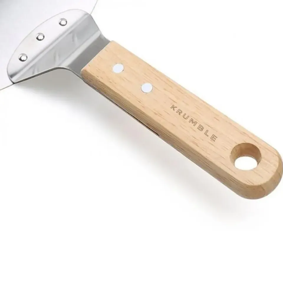 Krumble Pizzaschep RVS met houten handvat Clearance