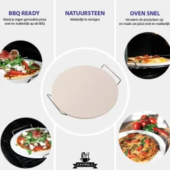 Krumble Pizzasteen - 33 cm Hot