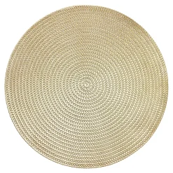 Krumble Placemat rond - PVC - Goud - Set van 2 Hot