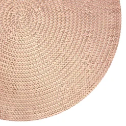 Krumble Placemat rond - PVC - Rosegoud - Set van 8 Sale