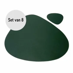 Krumble Placemat set design - 8 stuks - Groen Clearance