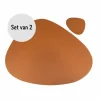 Krumble Placemat set design - 2 stuks - Bruin Outlet