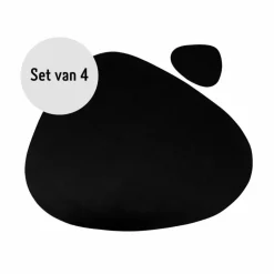 Krumble Placemat set design - 4 stuks - Zwart New