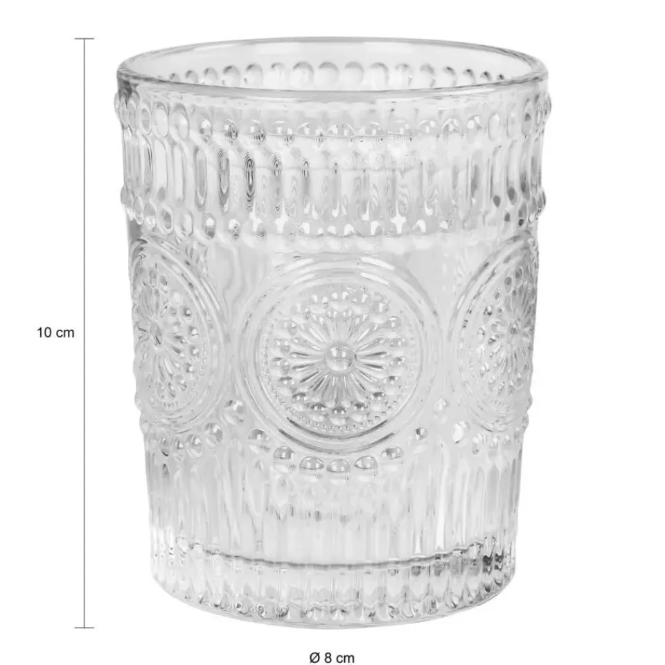 Krumble Waterglas vintage - 260 ml - Set van 6 New