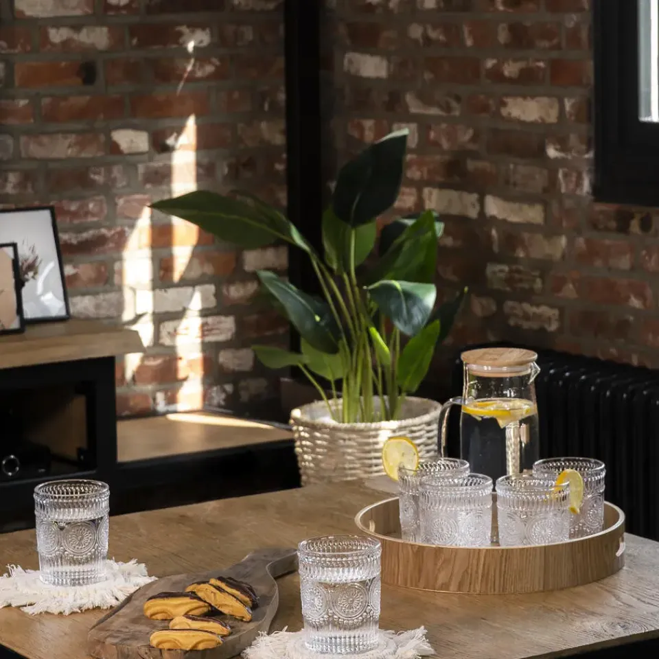 Krumble Waterglas vintage - 260 ml - Set van 6 New