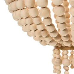 Leen Bakker KUMBUKKAN - Kroonluchter - Lichtbruin - Rubberhout Online