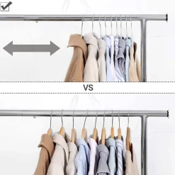 ACAZA Kunststof kledinghangers - antislip - draaibare haak - 30 stuks - grijs