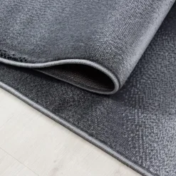 Muratap Laagpolig Vloerkleed Plus - Grijs Zwart - 160x230 cm - Tapijt Woonkamer Hot