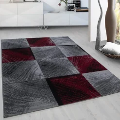 Muratap Laagpolig Vloerkleed Plus - Grijs Rood - 160x230 cm - Tapijt Woonkamer Online