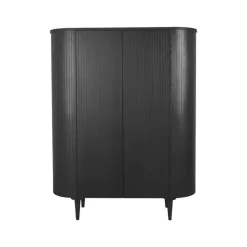 LABEL51 Bergkast Oliva - Zwart - Eiken - 125 cm Sale