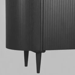 LABEL51 Bergkast Oliva - Zwart - Eiken - 125 cm Sale