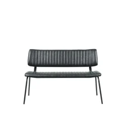 LABEL51 Eetkamerbank Gusto - Zwart - PU-Leder - 120 cm New