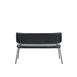 LABEL51 Eetkamerbank Gusto - Zwart - PU-Leder - 120 cm New