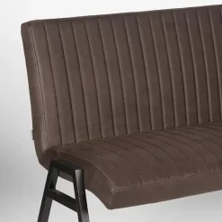 LABEL51 Eetkamerbank Matz - Antraciet - Microfiber - 145 cm Hot