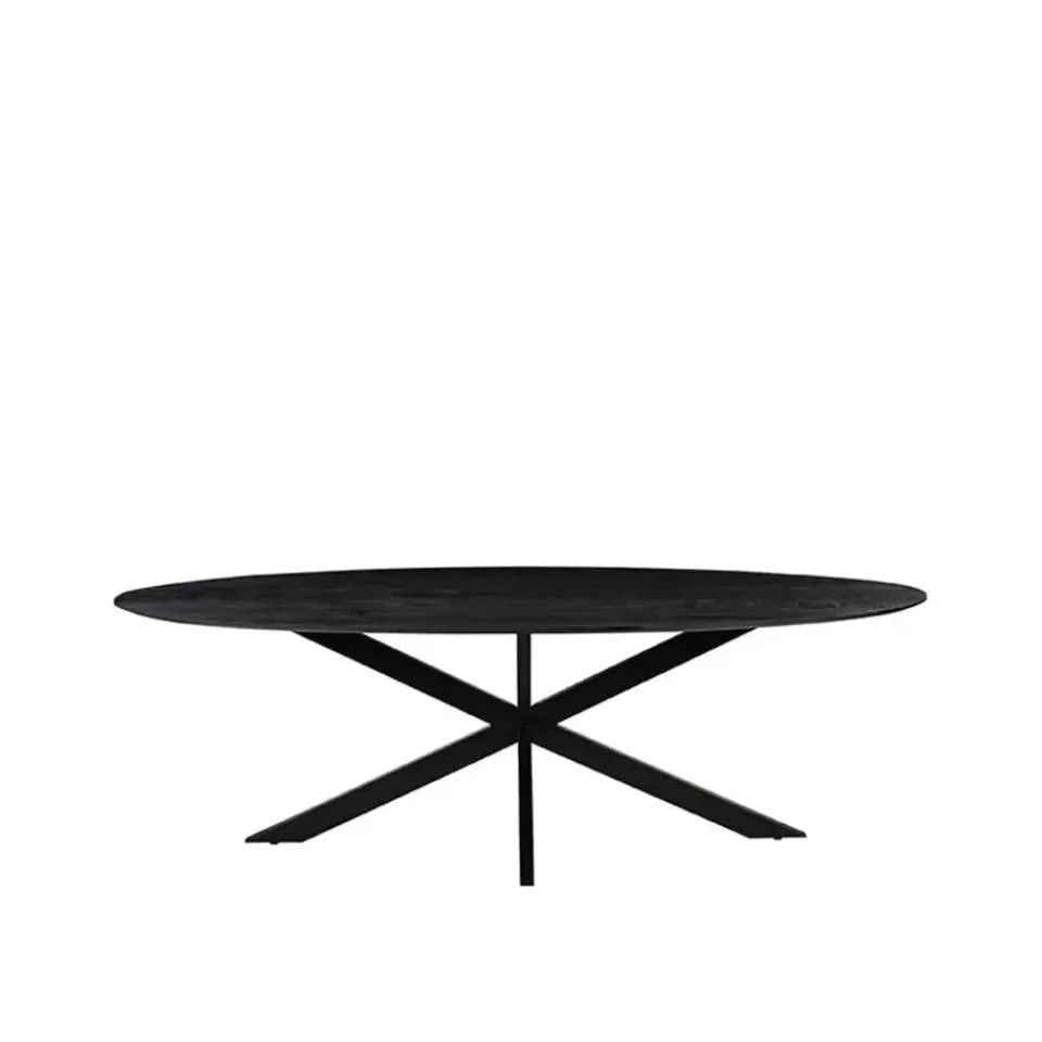 LABEL51 Eettafel James Ovaal Zwart 210cm Hot