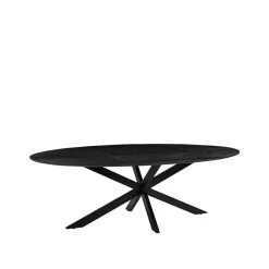 LABEL51 Eettafel James Ovaal Zwart 210cm Hot