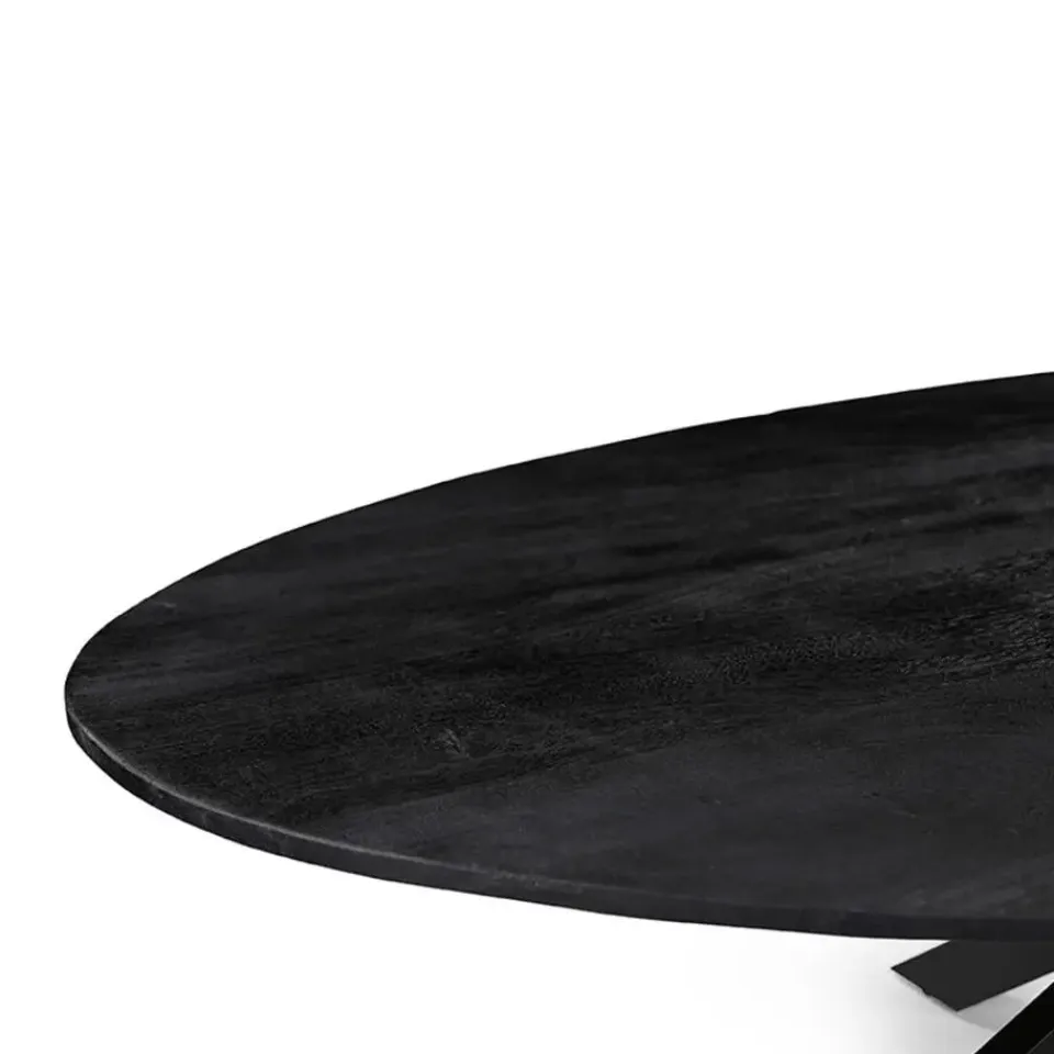 LABEL51 Eettafel James Ovaal Zwart 210cm Hot