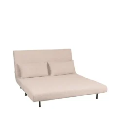 LABEL51 Slaapbank Double Bouclé Naturel/Zwart Discount