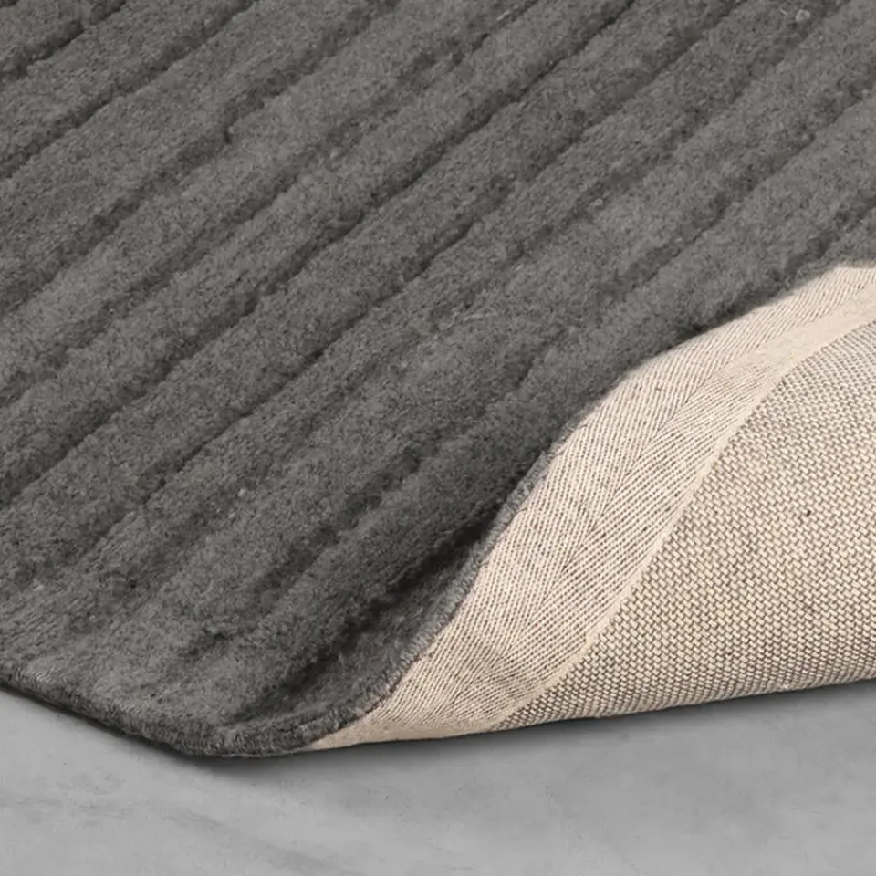 LABEL51 Vloerkleden Luxy - Antraciet - Wol - 200x300 cm New