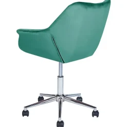 Beliani LABELLE - Bureaustoel - Groen - Fluweel Discount