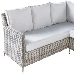 Beliani LACONA - Loungeset 9-zits - Grijs - Kunstrotan Online