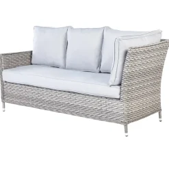 Beliani LACONA - Loungeset 9-zits - Grijs - Kunstrotan Online