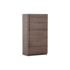 Fjôrd Ladekast 5 Lades - Donkerbruin MDF - 55x35x100cm - Noble New