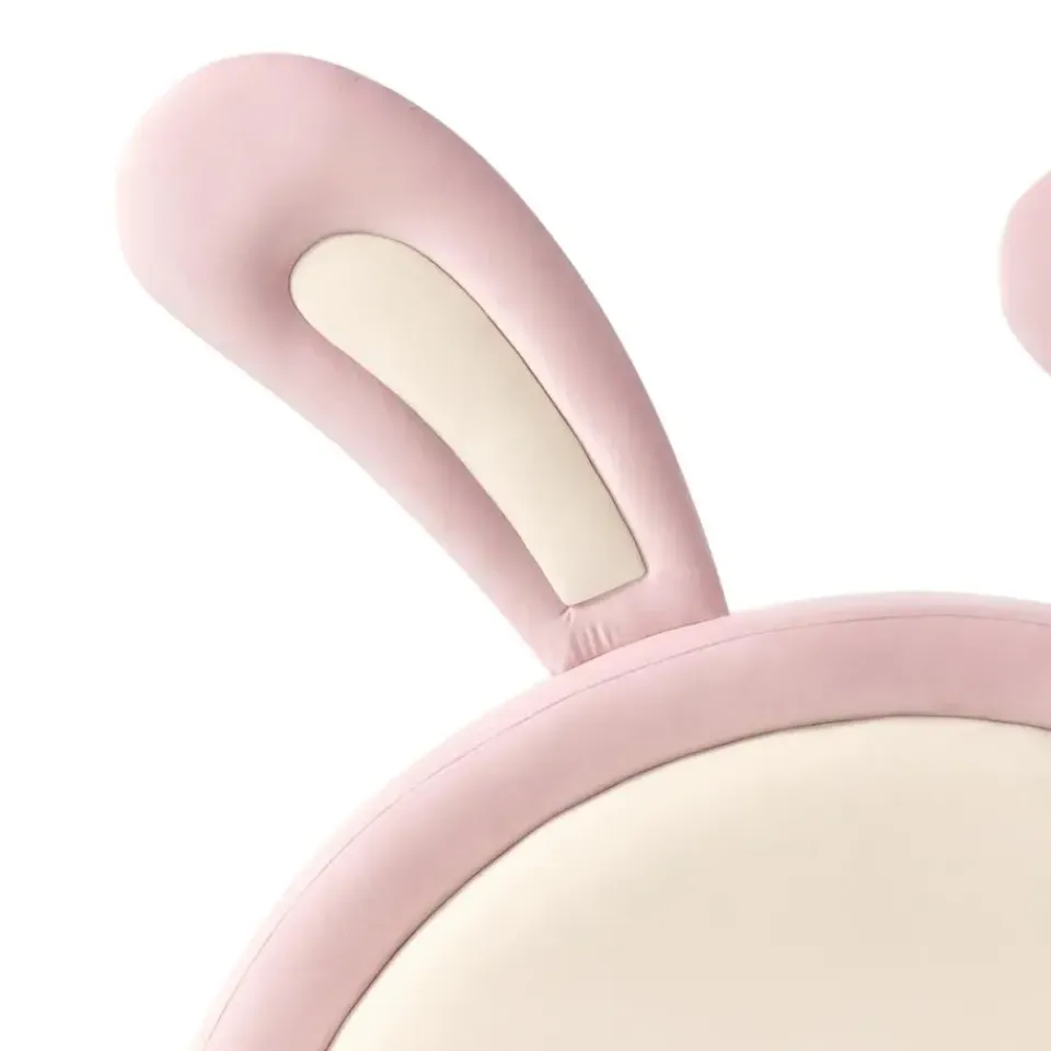 Beliani LALLIAS - Eenpersoonsbed - Roze - 90 x 200 cm - Fluweel Best