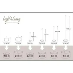 Light & Living Lampenkap cilinder LIVIGNO - 50-50-38cm - naturel Discount