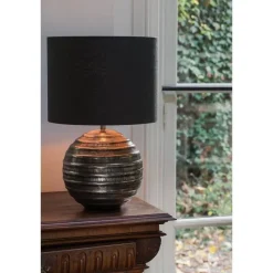 Light & Living Lampenkap cilinder LIVIGNO - 40-40-30cm - zwart New