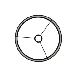 Light & Living Lampenkap cilinder LIVIGNO - 40-40-30cm - zwart New