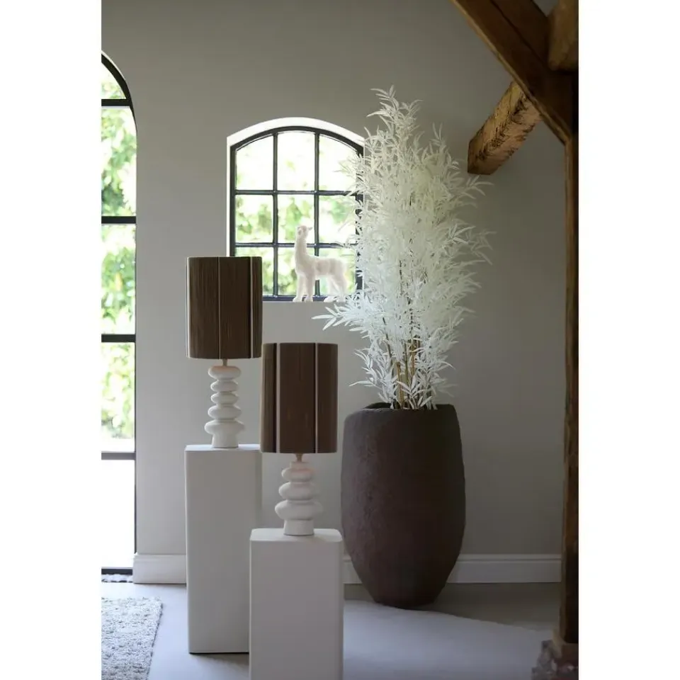 Light & Living Lampenkap Medan - Donkerbruin - Ø30cm Sale