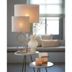 Light & Living Lampenkap Ovaal Breska - Parel Wit - 38 x 17,5 x 28 cm Online