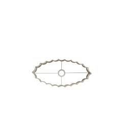 Light & Living Lampenkap ovaal Disli - Crème - 45x21x22cm Clearance