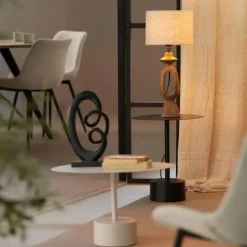 Light & Living Lampvoet Django - Hout - 11x9x45cm Discount