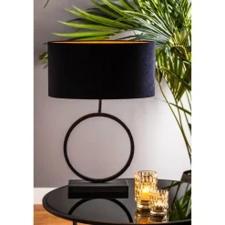 Light & Living Lampvoet Liva - Zwart - 30x12,5x42cm Clearance