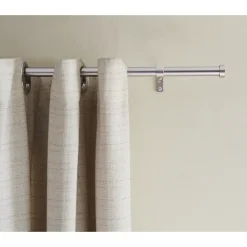 ACAZA Lange Gordijnroede - Uitschuifbaar - Stang van 240-360 cm - Zilver Best