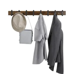 ACAZA Lange Muur Kapstok - Retro School Kapstok - Bruin - 88 cm Lang Sale