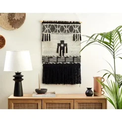 Beliani LARKANA - Wanddecoratie - Beige - Katoen Discount