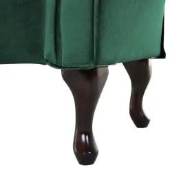 Beliani LATTES - Chaise longue - Groen - Rechterzijde - Fluweel Discount