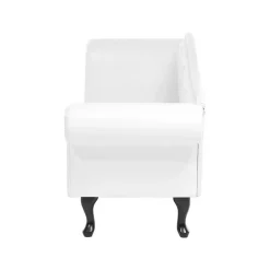 Beliani LATTES - Chaise longue - Wit - Linkerzijde - Kunstleer Sale