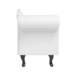 Beliani LATTES - Chaise longue - Wit - Linkerzijde - Kunstleer Sale