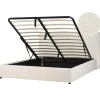 Beliani LAVAUR - Bed met opbergruimte - Off-white - 160 x 200 cm - Bouclé Best