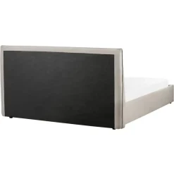 Beliani LAVAUR - Bed met opbergruimte - Taupe - 160 x 200 cm - Fluweel Online