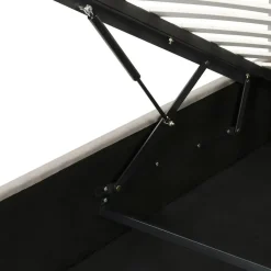 Beliani LAVAUR - Bed met opbergruimte - Taupe - 160 x 200 cm - Fluweel Online