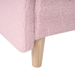 Beliani LAYE - Kinderbed - Roze - 90 x 200 cm - Bouclé Sale