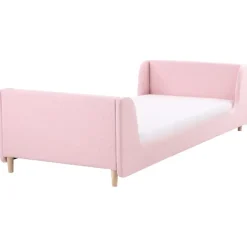 Beliani LAYE - Kinderbed - Roze - 90 x 200 cm - Bouclé Sale
