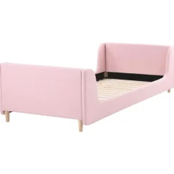 Beliani LAYE - Kinderbed - Roze - 90 x 200 cm - Bouclé Sale